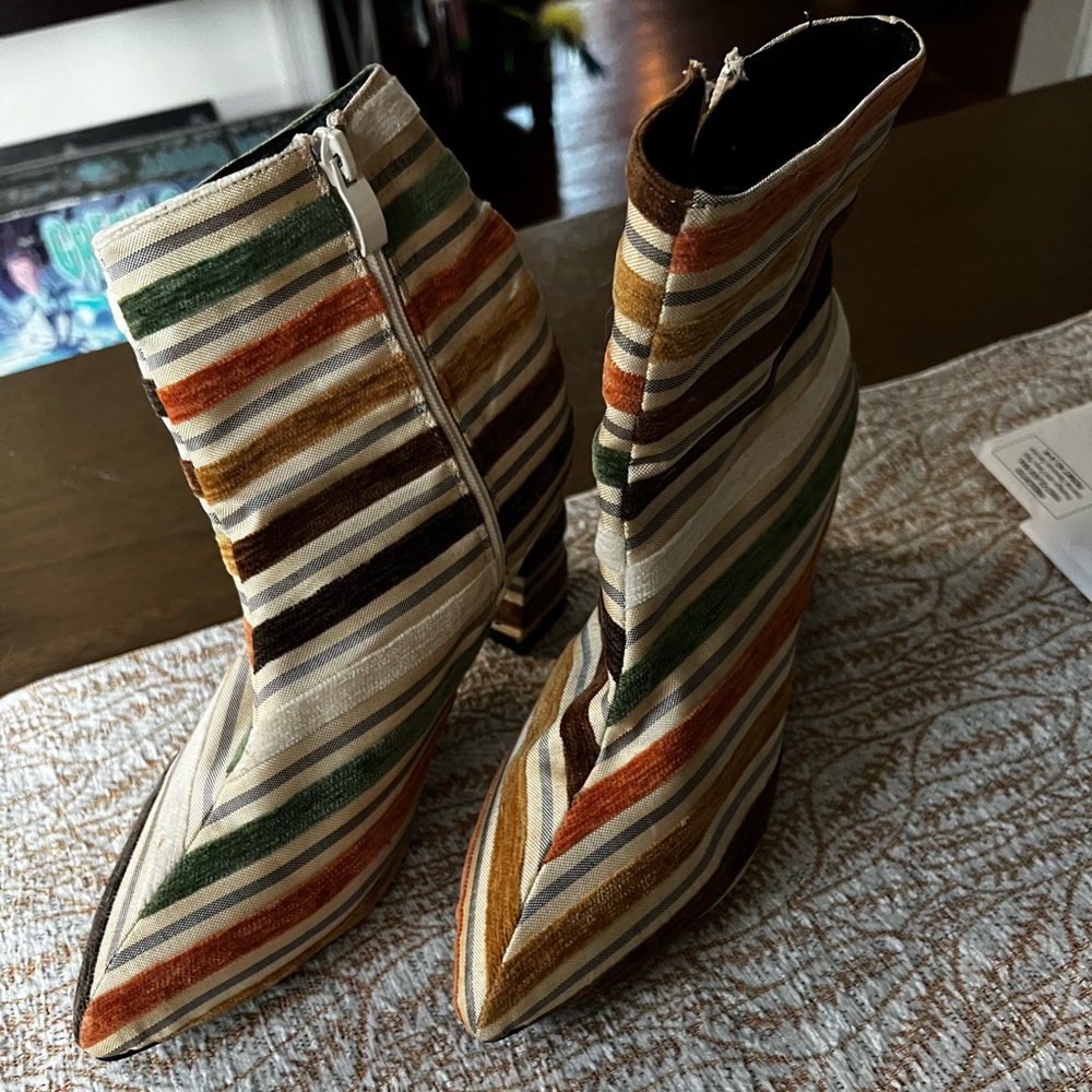 Fun, Funky, chunky ankle boots